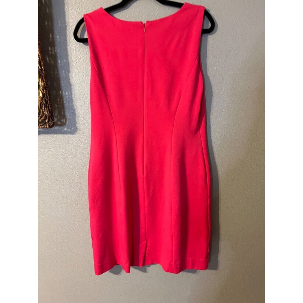 Talbots Sheath Dress 10 P 10P Ponte Pink Sleeveless Stretch Classic Career - Picture 11 of 14